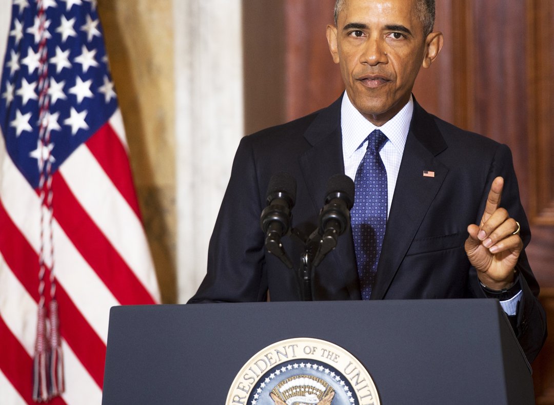 us president barack obama speaks following a national security council meeting on the islamic state at the department of treasury in washington dc june 14 2016 photo afp