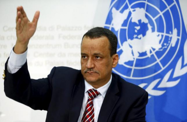 un secretary general special envoy ismail ould cheikh ahmed speaks to the media after the yemen peace talks in switzerland in bern december 20 2015 photo reuters un secretary general special envoy ismail ould cheikh ahmed speaks to the media after the yemen peace talks in switzerland in bern december 20 2015 photo reuters