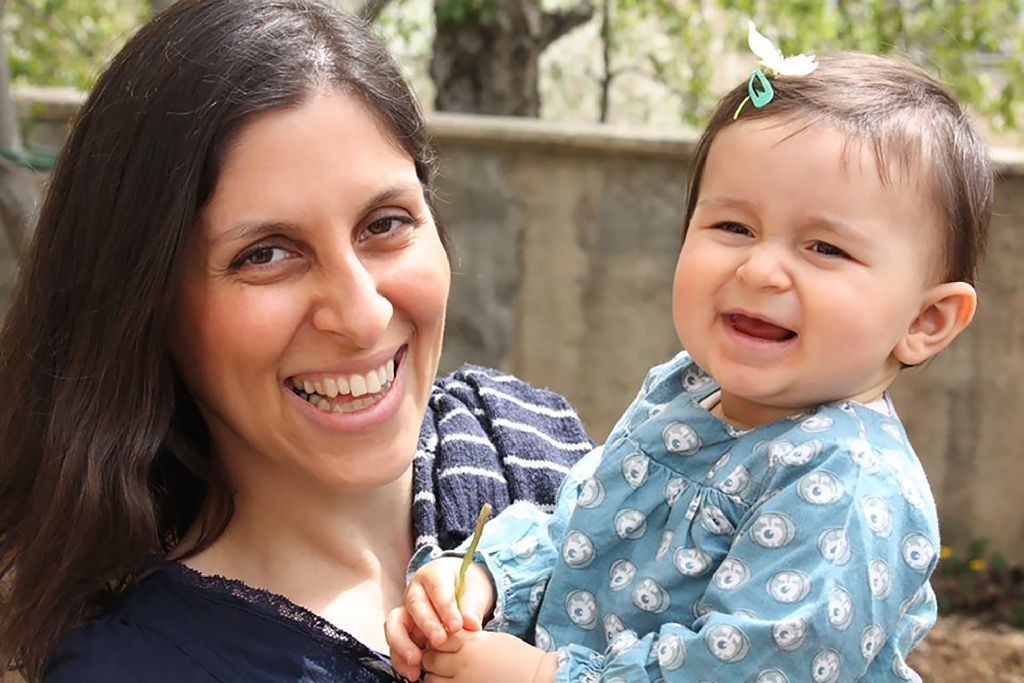 nazanin zaghari ratcliffe left an employee of the thomson reuters foundation was arrested at tehran airport in april as she prepared to return to britain with her daughter photo afp