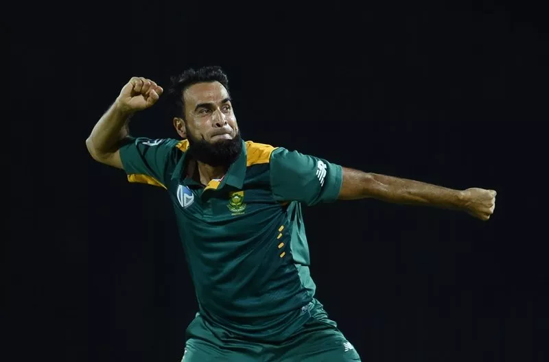 imran tahir celebrates after dismissing kieron pollard at the warner park stadium in basseterre saint kitts on june 15 2016 photo afp imran tahir celebrates after dismissing kieron pollard at the warner park stadium in basseterre saint kitts on june 15 2016 photo afp