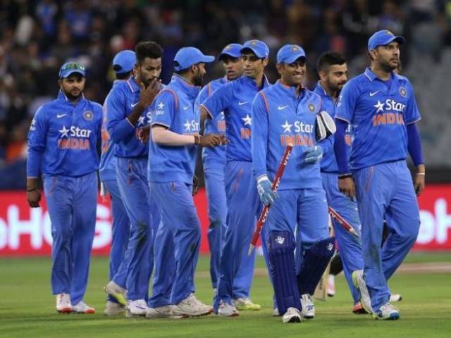 india leave the field after their victory against australia during their t20 cricket match at the melbourne cricket ground january 29 2016 photo reuters