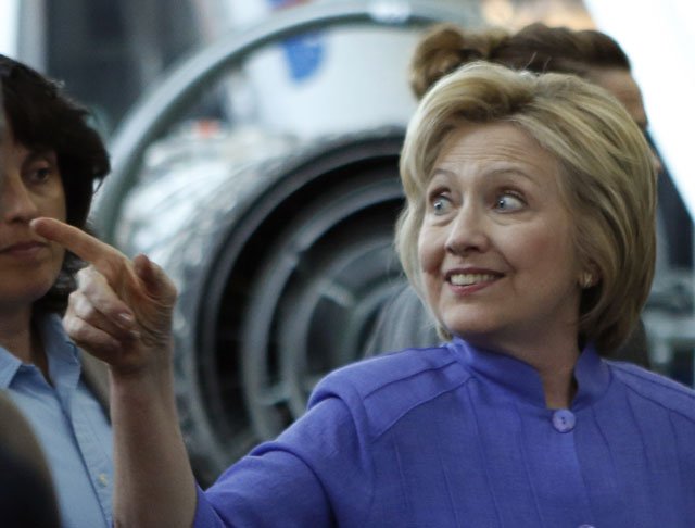 democratic us presidential candidate hillary clinton departs a discussion on national security during a campaign stop at the virginia air and space center in hampton virginia u s june 15 2016 photo reuters