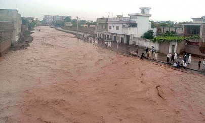 heavy rain death toll in k p continued to rise on thursday