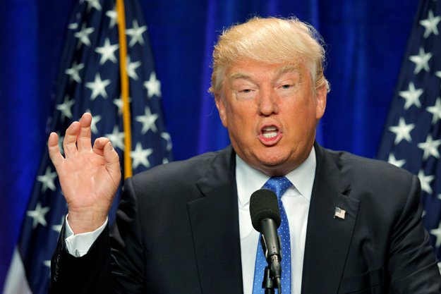 u s republican presidential candidate donald trump delivers a campaign speech about national security in manchester new hampshire us june 13 2016 in response to the mass shooting at orlando 039 s pulse nightclub photo reuters