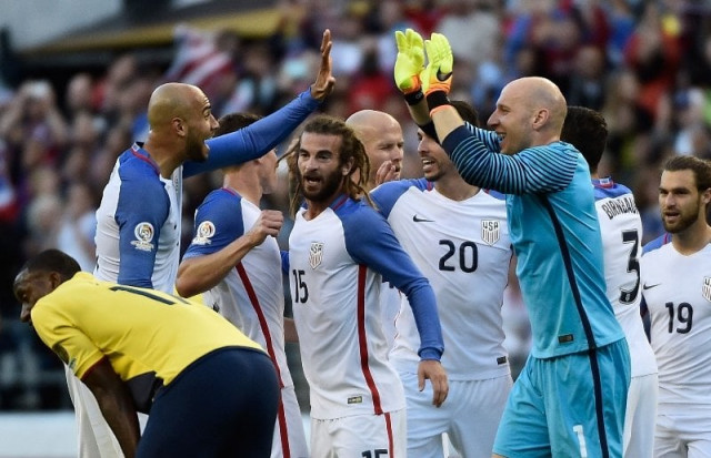 usa 039 s players celebrate after defeating ecuador in seattle washington united states on june 16 2016 photo afp usa 039 s players celebrate after defeating ecuador in seattle washington united states on june 16 2016 photo afp