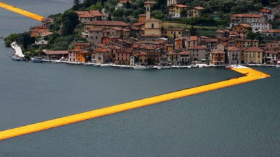 famed artist christo invites public to walk on water famed artist christo invites public to walk on water