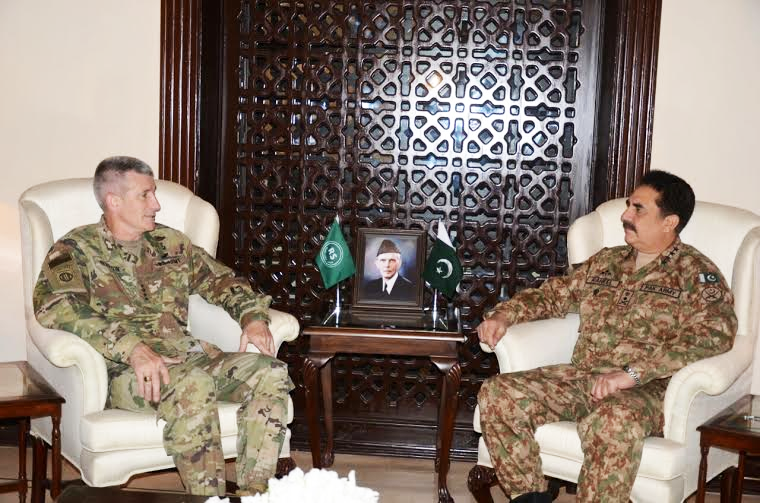 general john nicholson with chief of army staff general raheel sharif photo ispr