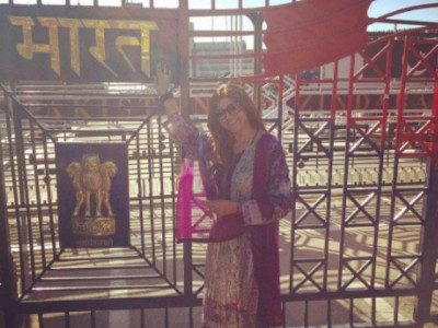 sushmita sen super impressed during visit to wagah border