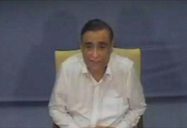 screen grab of the video showing dr asim hussain during an apparent interrogation