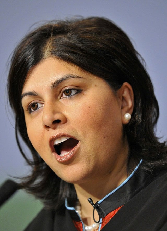 britain 039 s baroness sayeeda warsi speaks at the conservative party conference in birmingham in central england october 3 2010 photo reuters