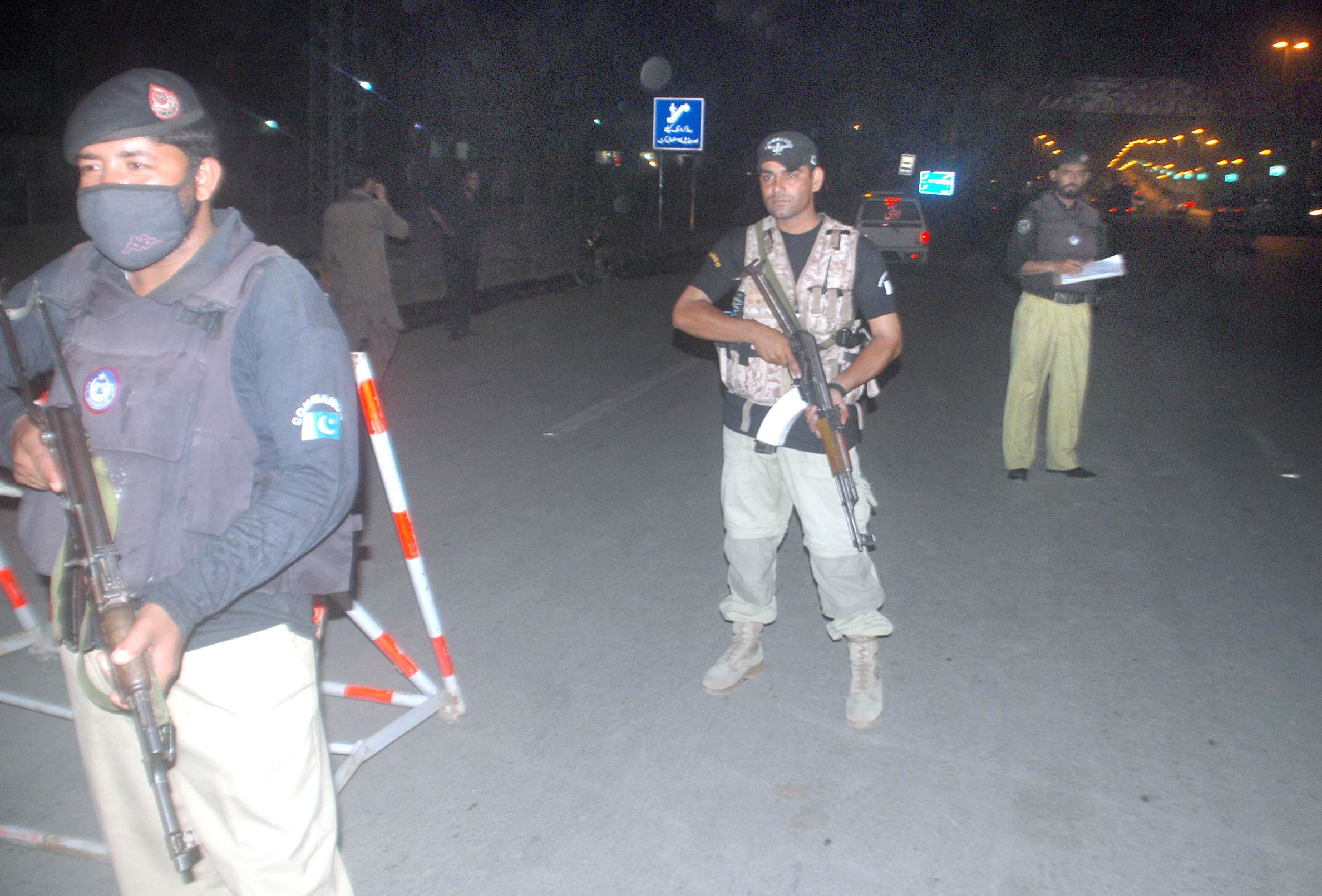 peshawar police on alert after increasing number of targeted attack on the law enforcers photo iqbal haider express