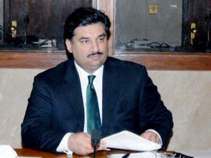federal minister khurram dastagir khan photo sana file