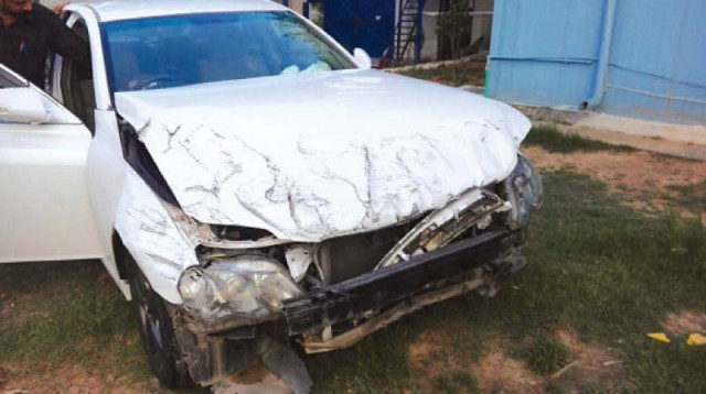 police have confiscated the car which had been badly damaged photo express police have confiscated the car which had been badly damaged photo express