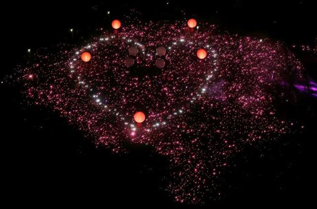 participants form a giant pink dot at the speakers 039 corner in hong lim park in singapore june 28 2014 photo reuters