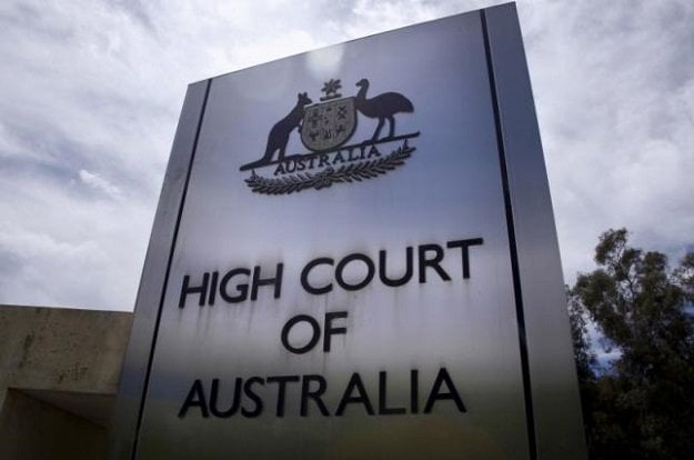 a sign stands outside the high court of australia photo reuters