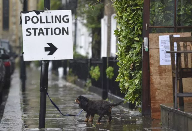 a dog waits for its owner outside a polling station for the referendum on the european union in west london britain june 23 2016 photo reuters a dog waits for its owner outside a polling station for the referendum on the european union in west london britain june 23 2016 photo reuters