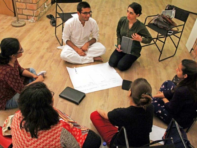 the workshop titled poetry as a catharsis teaches people the way to deal with chaotic circumstances through poetry photo ayesha mir express the workshop titled poetry as a catharsis teaches people the way to deal with chaotic circumstances through poetry photo ayesha mir express