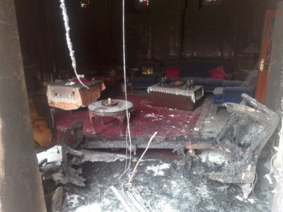 fire erupts at 500 year old sheesh mahal