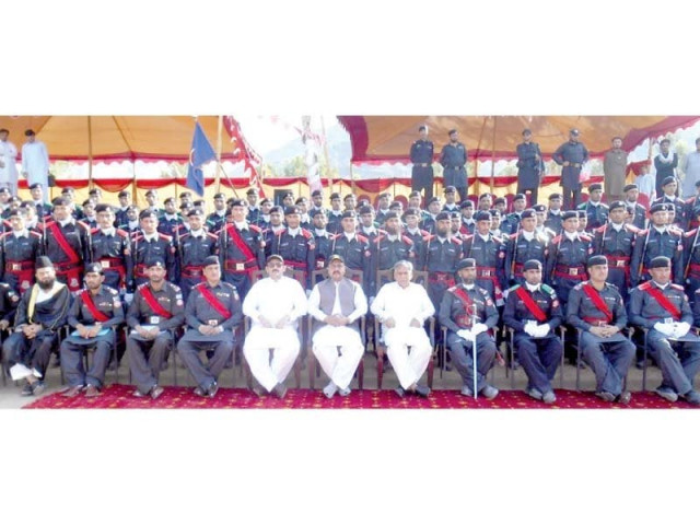 new recruits at the ceremony in ghallanai photo express new recruits at the ceremony in ghallanai photo express