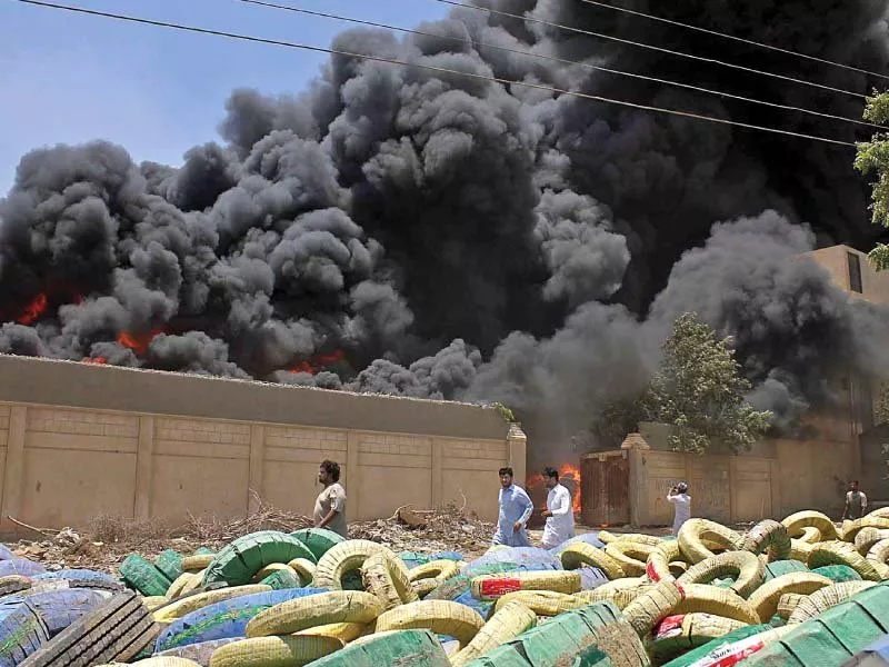 more than a thousand tyres of jeeps and tractors were stocked in the chawla warehouse in which fire erupted on friday photo athar khan express more than a thousand tyres of jeeps and tractors were stocked in the chawla warehouse in which fire erupted on friday photo athar khan express