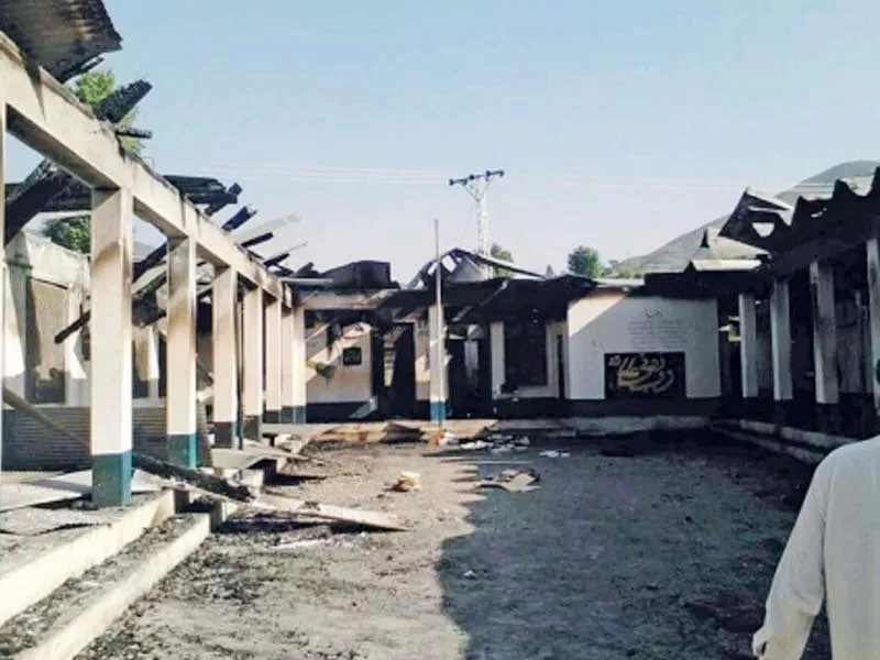 damaged structure of the school photo express damaged structure of the school photo express