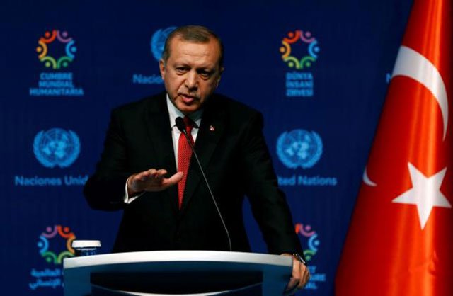 turkish president tayyip erdogan talks at the closing news conference during the world humanitarian summit in istanbul turkey may 24 2016 photo reuters