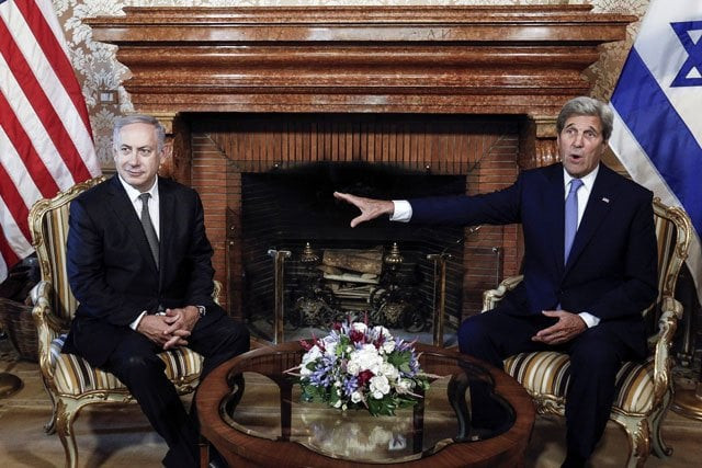 us secretary of state john kerry r gestures during a meeting with israeli prime minister benjamin netanyahu in rome italy june 27 2016 photo reuters us secretary of state john kerry r gestures during a meeting with israeli prime minister benjamin netanyahu in rome italy june 27 2016 photo reuters