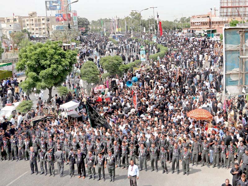 main procession travels from nishtar park to kharadar photo muhammad azeem express