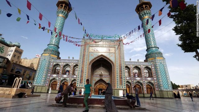 iranians gather outside emamzadeh saleh mosque in tajrish square in northern tehran on june 7 2016 photo courtesy cnn iranians gather outside emamzadeh saleh mosque in tajrish square in northern tehran on june 7 2016 photo courtesy cnn