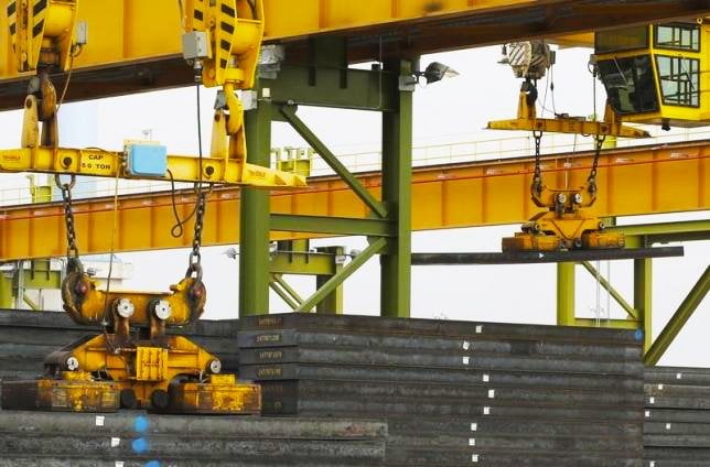 the steel slab yard at the thyssenkrupp steel usa factory is pictured in calvert alabama november 22 2013 photo reuters