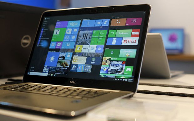 a dell laptop running windows photo reuters