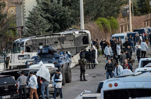 the blast occurred near a state hospital in the district of dicle north of the region 039 s largest city diyarbakir photo afp