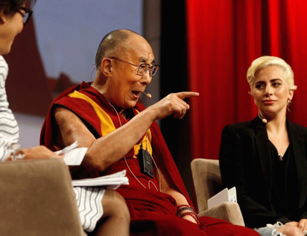 the dalai lama and singer lady gaga appear together for a question and answer session on quot the global significance of building compassionate cities quot at the u s conference of mayors 84th annual meeting in indianapolis indiana united states june 26 2016 photo reuters the dalai lama and singer lady gaga appear together for a question and answer session on quot the global significance of building compassionate cities quot at the u s conference of mayors 84th annual meeting in indianapolis indiana united states june 26 2016 photo reuters