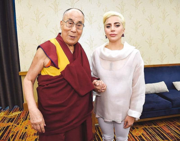 gaga met the exiled tibetan spiritual leader to discuss meditation and yoga photo publicity gaga met the exiled tibetan spiritual leader to discuss meditation and yoga photo publicity
