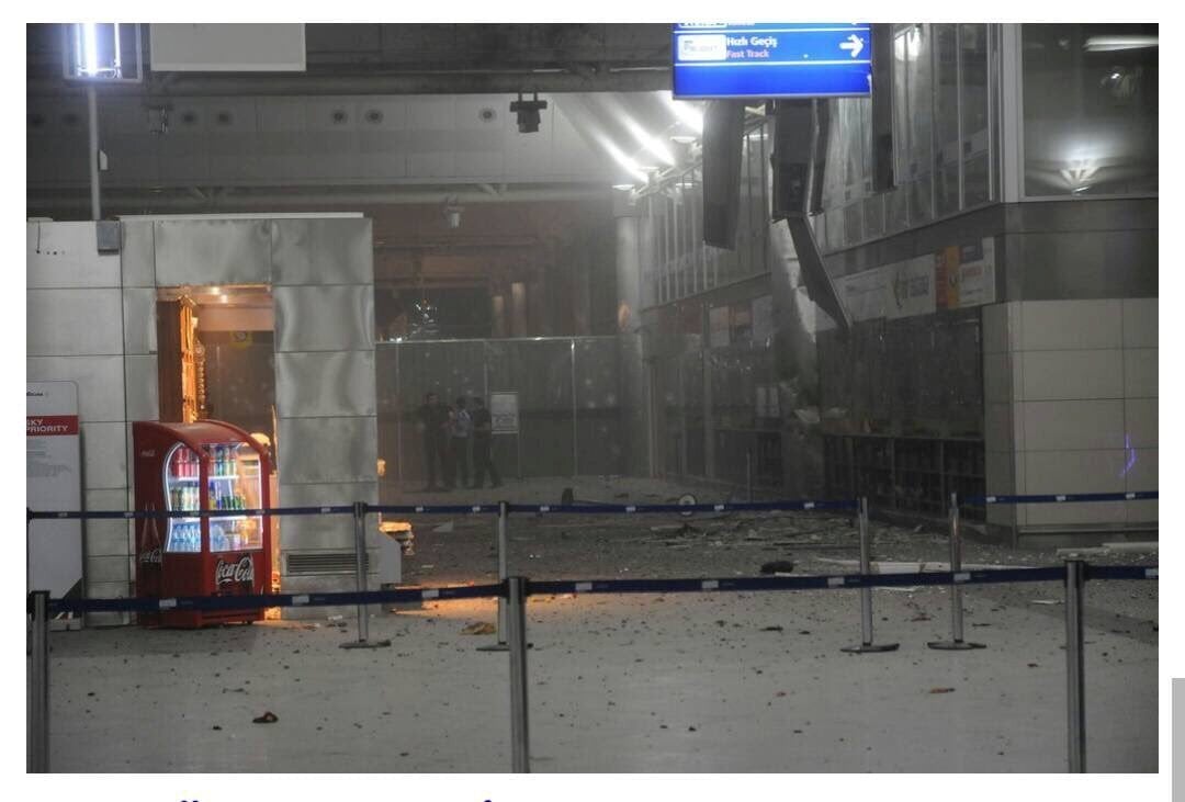 a view of the entrance of the ataturk international airport after two suicide bombers opened fire before blowing themselves up at the entrance in istanbul turkey june 28 2016 photo 140journo reuters