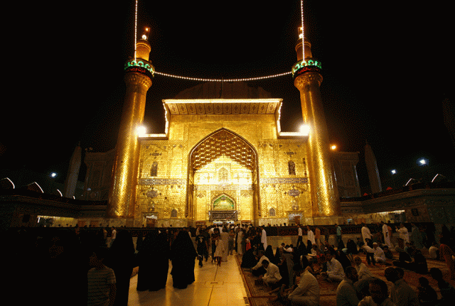 shia muslims pray on lailatul qadr night of power which marks the night in which the holy koran was first revealed to prophet mohammed pbuh outside the shrine of shia imam ali in the holy iraqi city of najaf photo afp