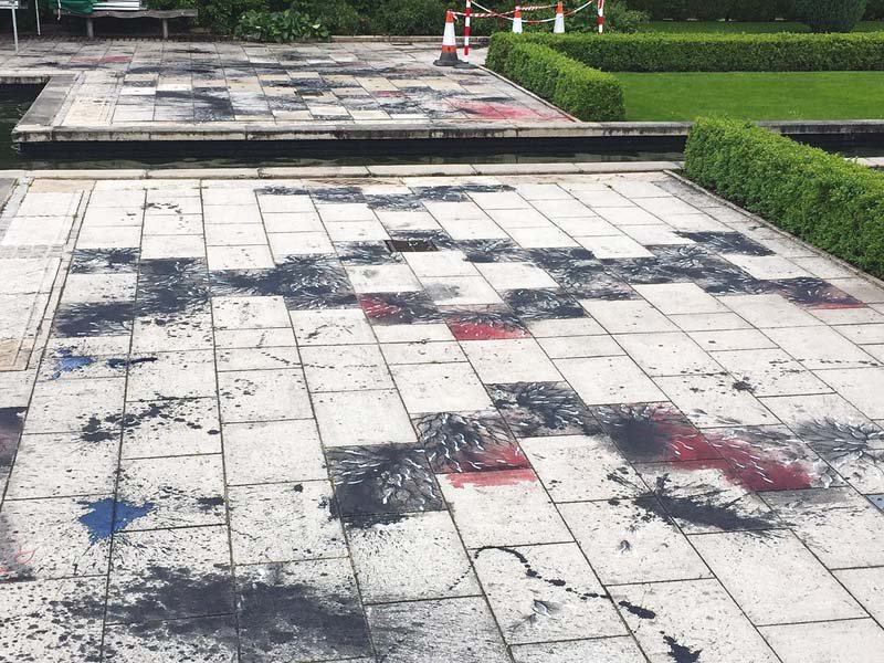 the installation garden within a garden in bradford s lister park pays homage to people in the indian army who died fighting for the british photos file