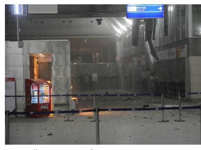 a view of the entrance of the ataturk international airport after two suicide bombers opened fire before blowing themselves up at the entrance in istanbul turkey june 28 2016 photo reuters