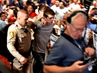 briton arrested at trump rally indicted on weapons charges