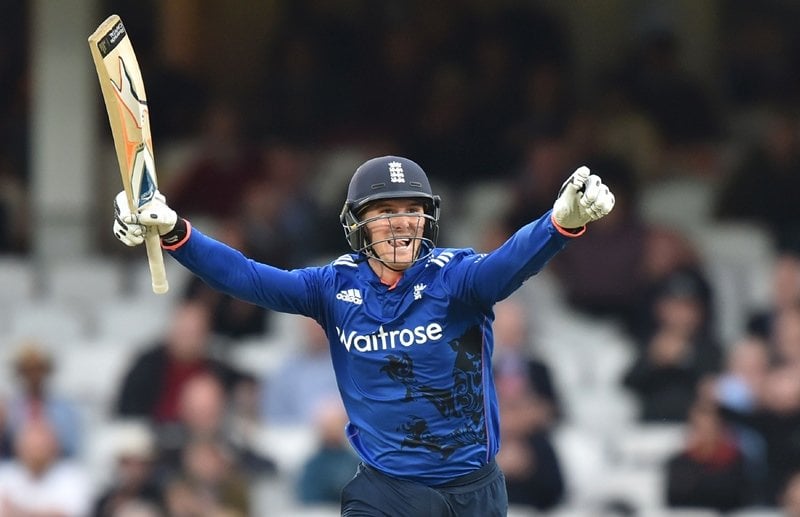 jason roy 039 s display helped england to a six wicket win photo afp