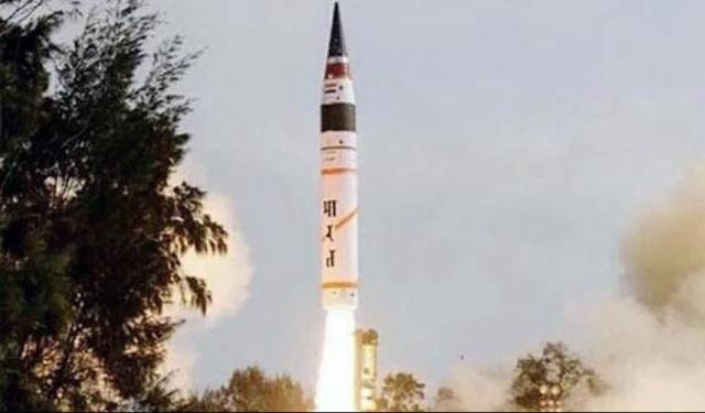 india test fires missile using mobile launcher in the integrated test range itr chandipur photo source twitter ddnational