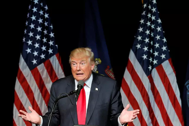 us republican presidential candidate donald trump speaks at a campaign rally in bangor maine june 29 2016 photo reuters us republican presidential candidate donald trump speaks at a campaign rally in bangor maine june 29 2016 photo reuters