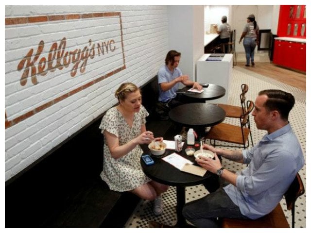 guests eat cereal at the kellogg 039 s nyc cafe in midtown manhattan in new york city u photo reuters