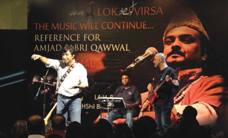 laal band performed a fusion of modern day music and qawwalis along with sufi music photo muhammad javaid express