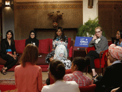 meryl streep freida pinto promote girls education meryl streep freida pinto promote girls education