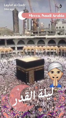 here we look at some snapchat stories which show how muslims around the world marked the night photo snapchat