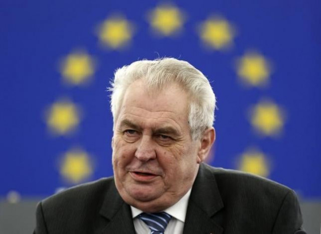 czech republic president milos zeman addresses the european parliament in strasbourg february 26 2014 photo reuters
