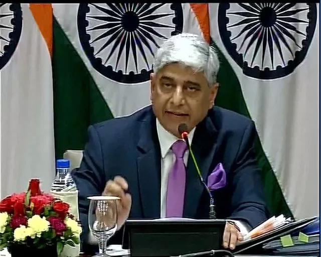 indian ministry of foreign affairs spokesperson vikas swarup addresses a press conference in new delhi on july 01 2016 photo ani indian ministry of foreign affairs spokesperson vikas swarup addresses a press conference in new delhi on july 01 2016 photo ani