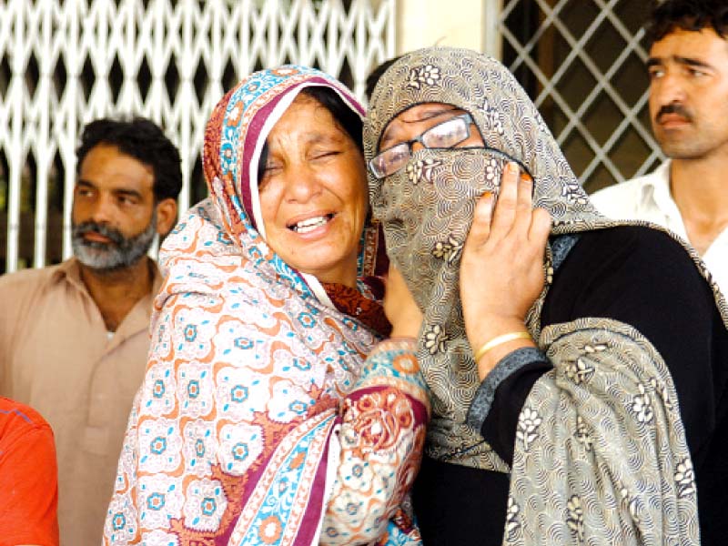 maria sadaqat s family mourn her death photo file