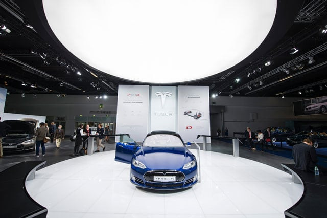 this file photo taken on september 16 2015 shows the model s of us electric cars manufacturer tesla motors during a press day of the 66th iaa auto show in frankfurt am main western germany photo afp this file photo taken on september 16 2015 shows the model s of us electric cars manufacturer tesla motors during a press day of the 66th iaa auto show in frankfurt am main western germany photo afp